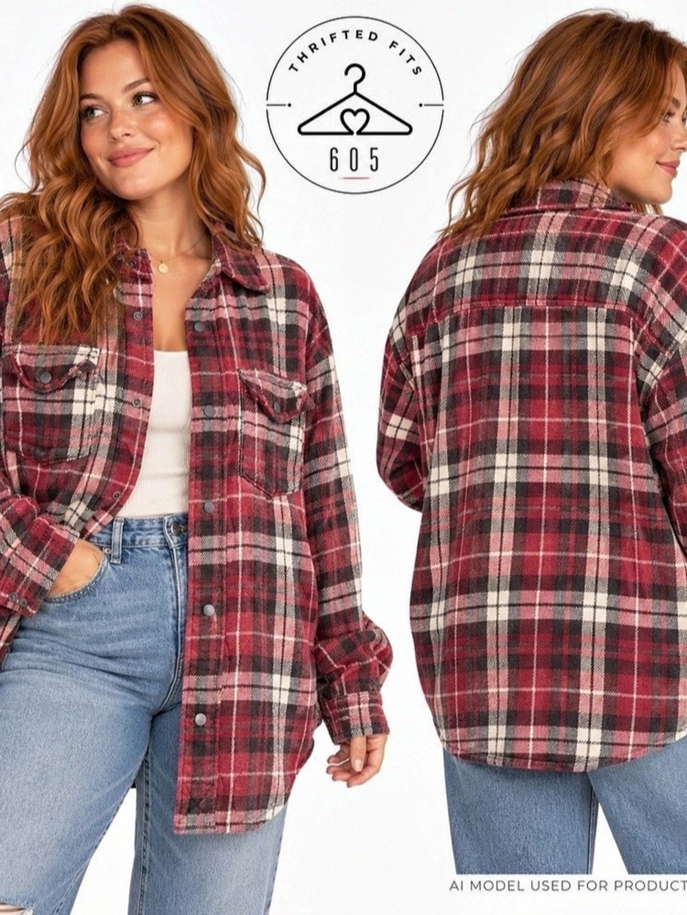 Hollister Carlsbad Flannel Lined Jacket Plaid Red & Black XL